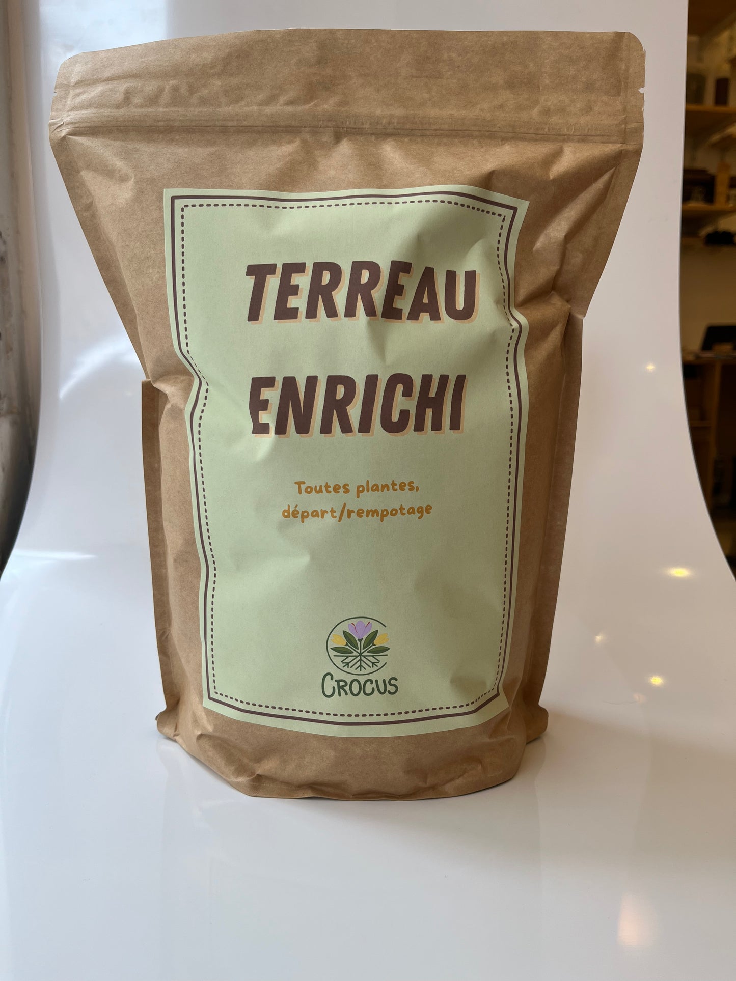 Terreau enrichi et vivant